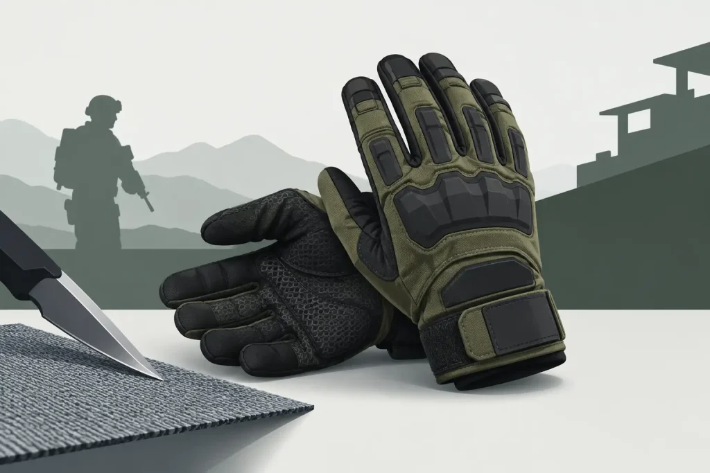 Cut Resistant Tactical Gloves for Operational Use